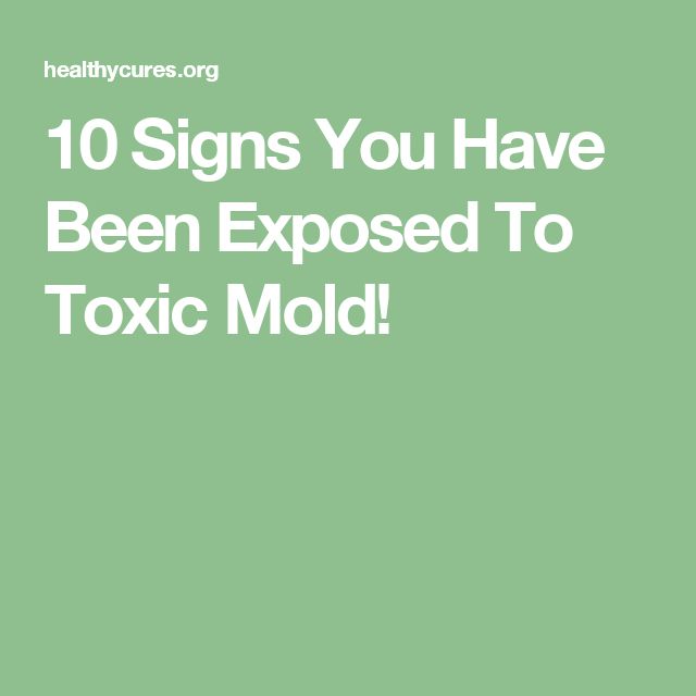 10 Signs You Have Been Exposed To Toxic Mold!