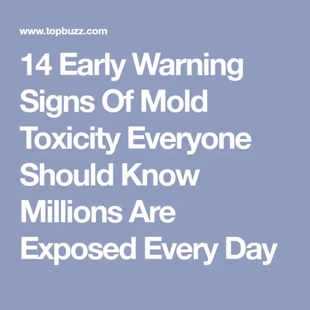 14 Early Warning Signs Of Mold Toxicity Everyone Should Know Millions ...