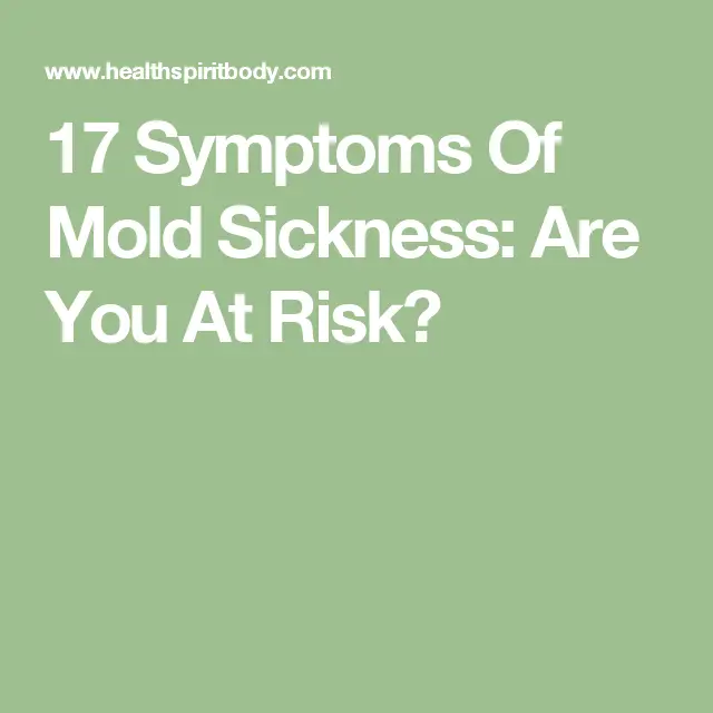 17 Symptoms Of Mold Sickness: Are You At Risk?