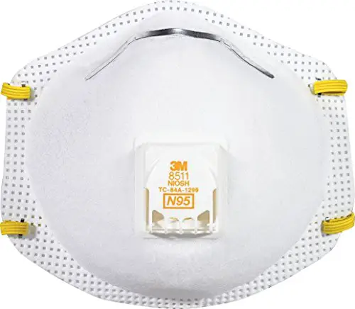 3M 8511 Particulate N95 Respirator with Valve, 10