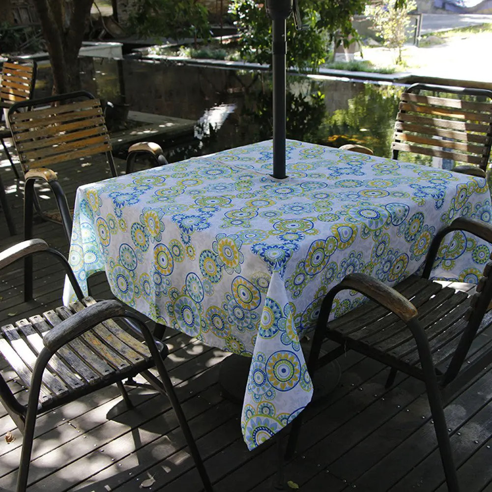 Amazon.com: Fanjow Zippered Umbrella Tablecloth 60"  Square Polyester ...