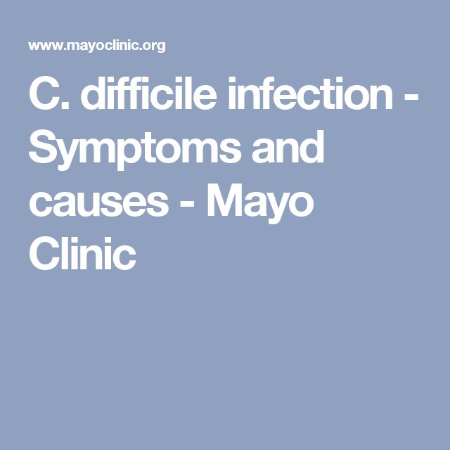 C. difficile infection