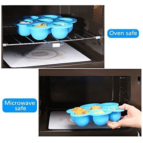 Coralov. Silicone Egg Bites Molds for Instant Pot Accessories, Fits 5,6 ...