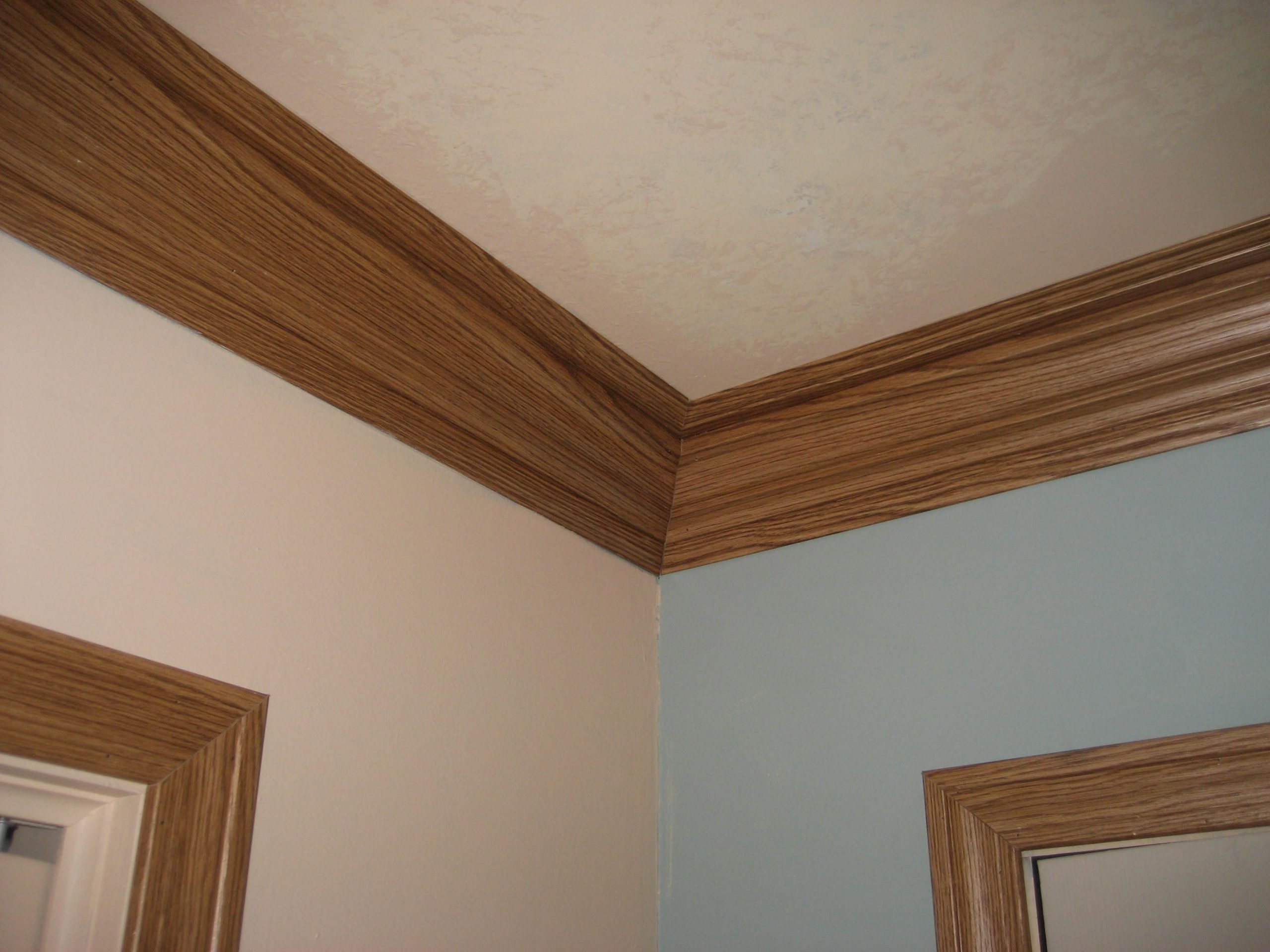 Crown Molding done by my husband. Very cost saving.