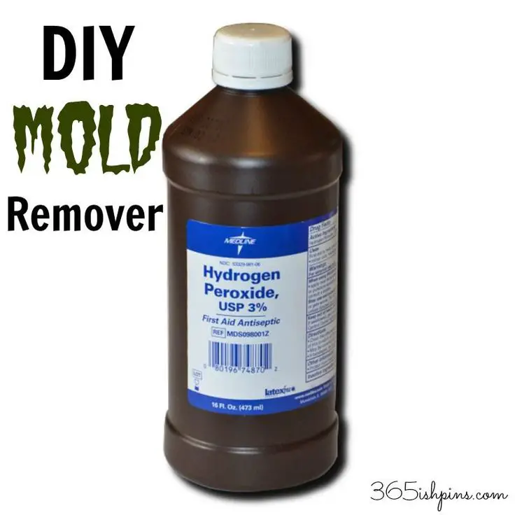 DIY Mold Remover Mix 1/2 cup hydrogen peroxide with 1 cup water and put ...