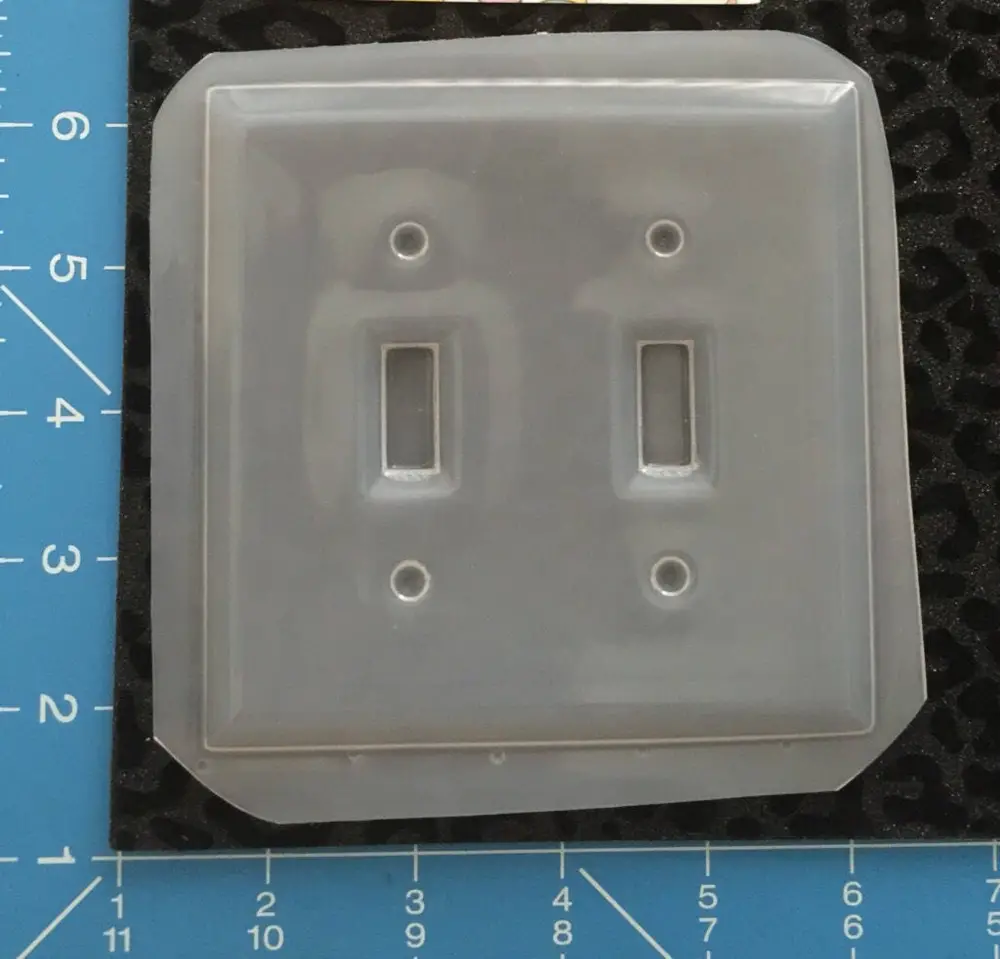 Double light switch cover mold