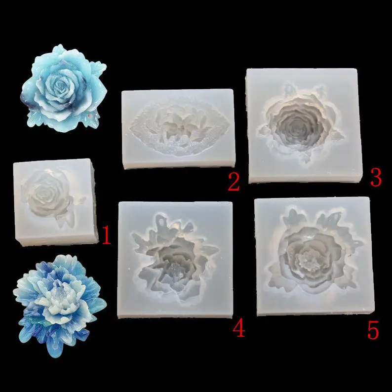 Flower Silicone Mold Epoxy Resin Jewelry Mold Making