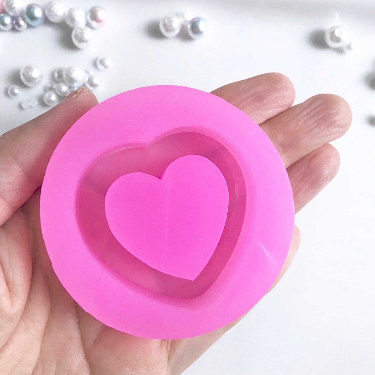 Heart Shaker Mold Silicone Mold for resin Silicone Molds ...