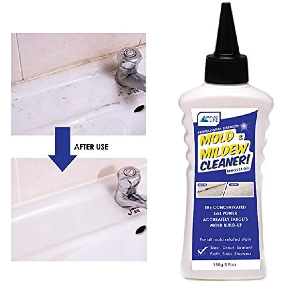 Home Mold Removal Mildew Remover Gel Stain Cleaner Wall Bathroom Sink ...