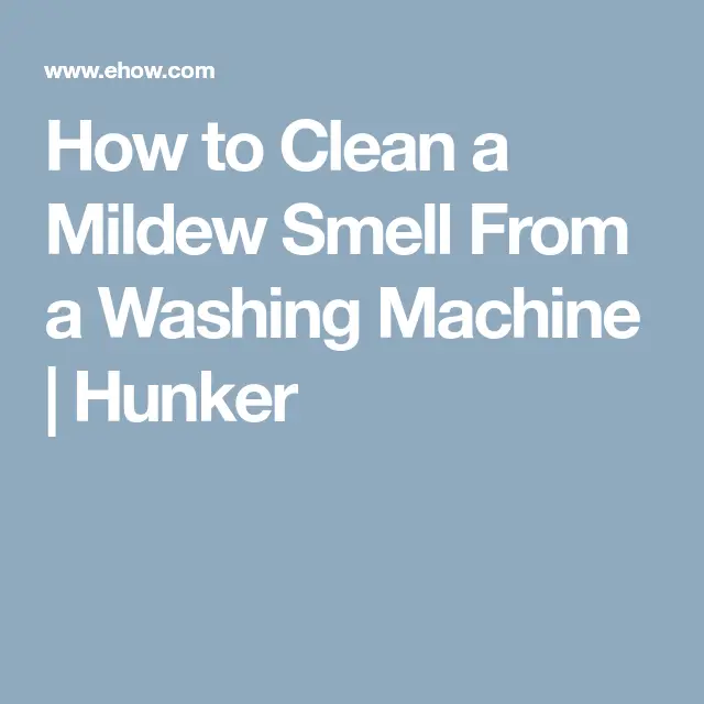 How to Clean a Mildew Smell From a Washing Machine