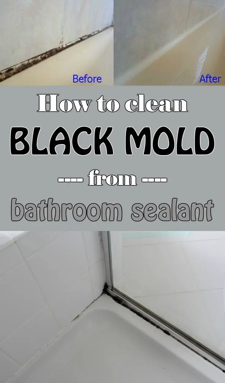 How to clean black mold from bathroom sealant ...