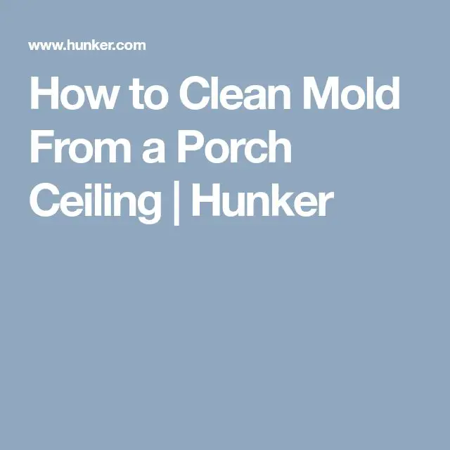 How to Clean Mold From a Porch Ceiling