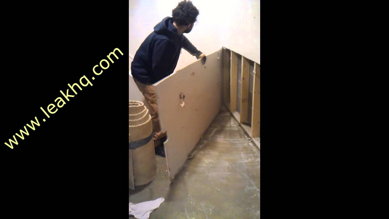 How to cut Drywall out that is mold contaminated in a finished basement ...