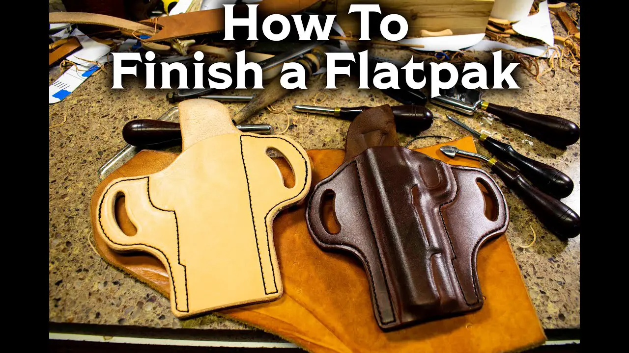 How to Mold, Dye, and Finish an EDC Leather Flatpak ...