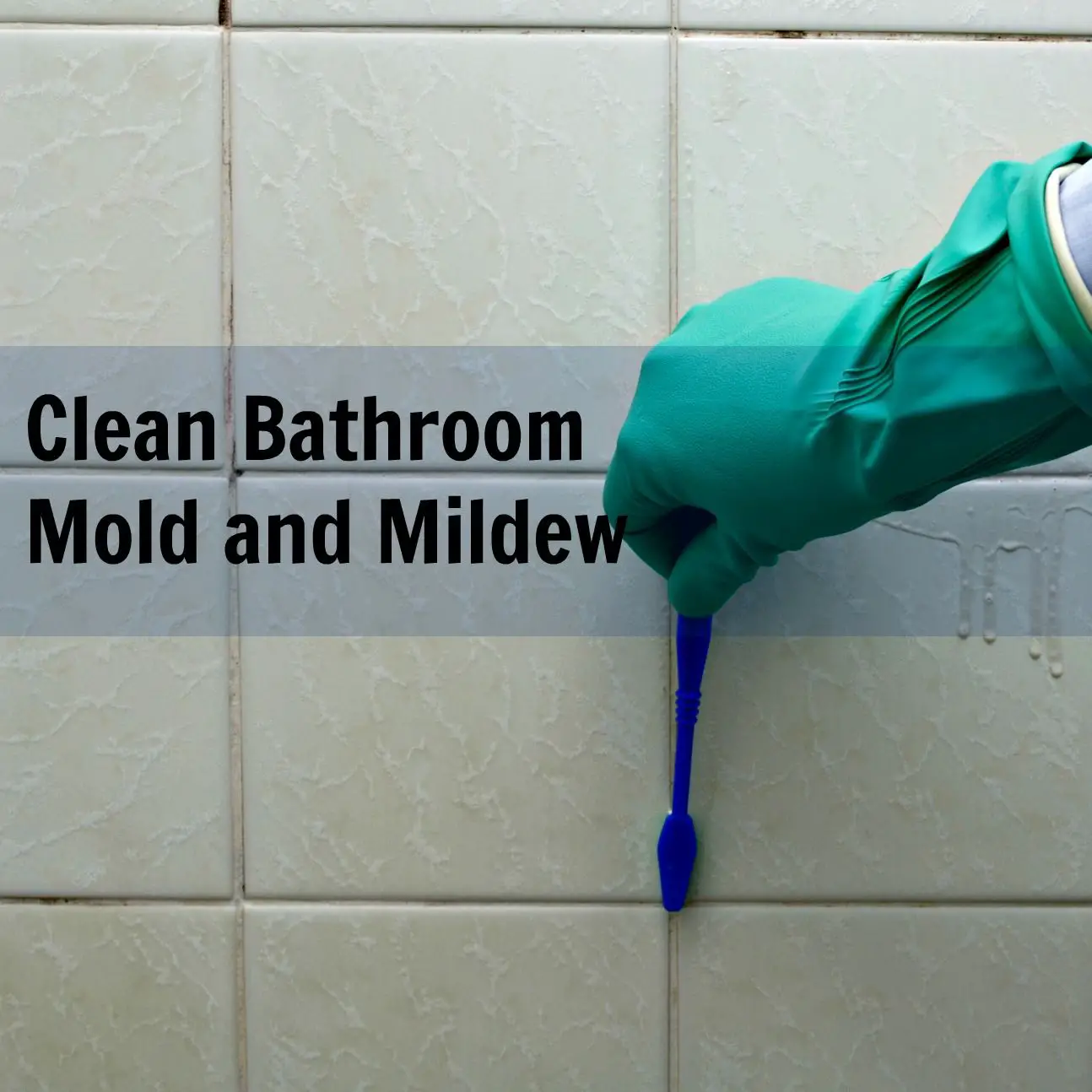 How To Remove Mildew From Bathroom Walls