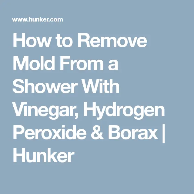 How to Remove Mold From a Shower With Vinegar, Hydrogen Peroxide ...