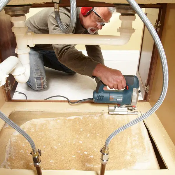 How to Replace a Sink Base Cabinet Floor