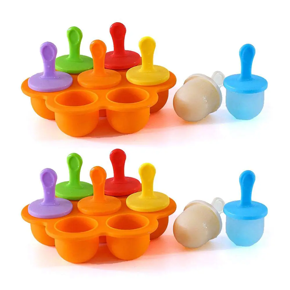 Ice Pop Molds Home Set of 7 Ice Pop Maker Mold with ...