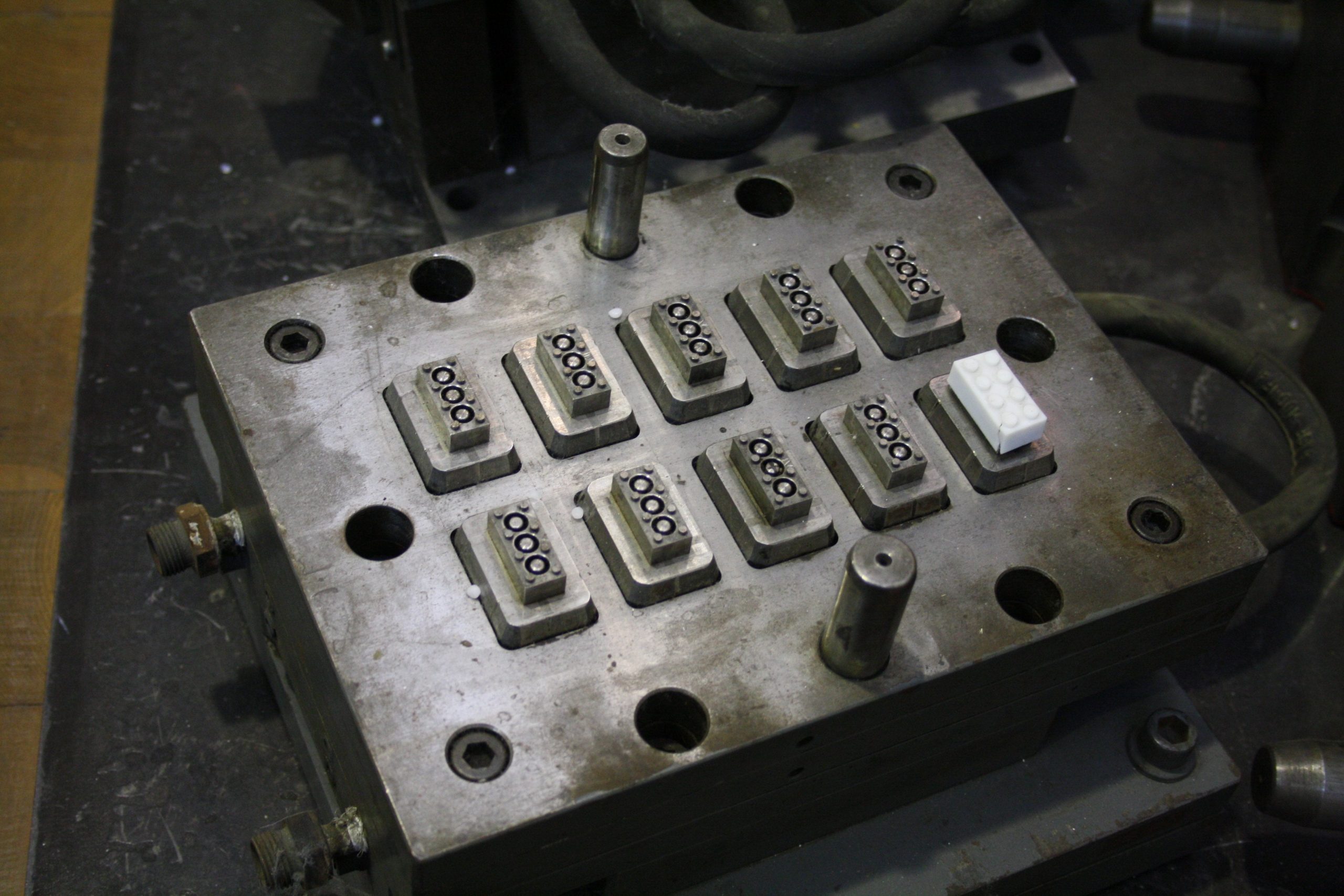 Lego injection mold, used in the process of making legos ...