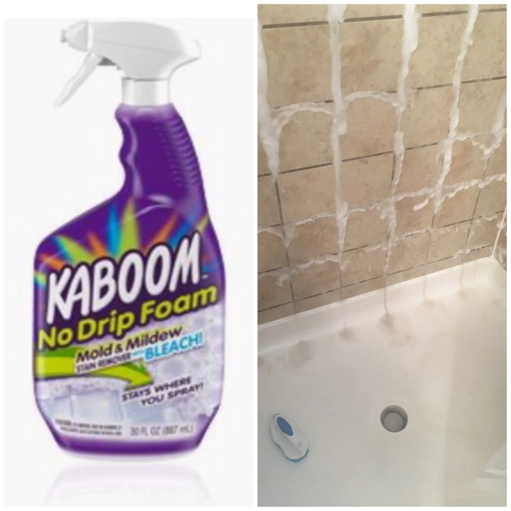 Love the Kaboom No Drip Foam Mold &  Mildew Stain Remover with Bleach I ...