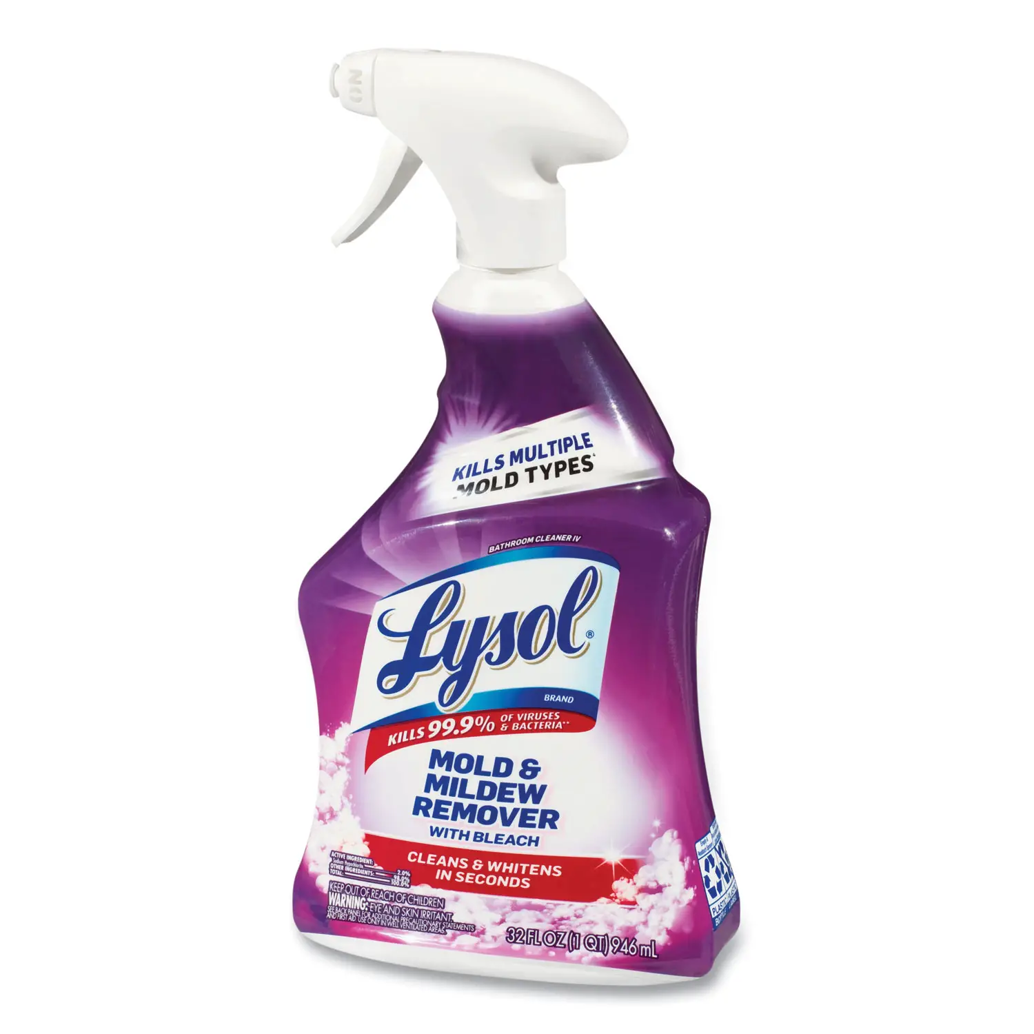 LYSOLÂ® Brand Mold and Mildew Remover with Bleach, 32 oz Spray Bottle ...