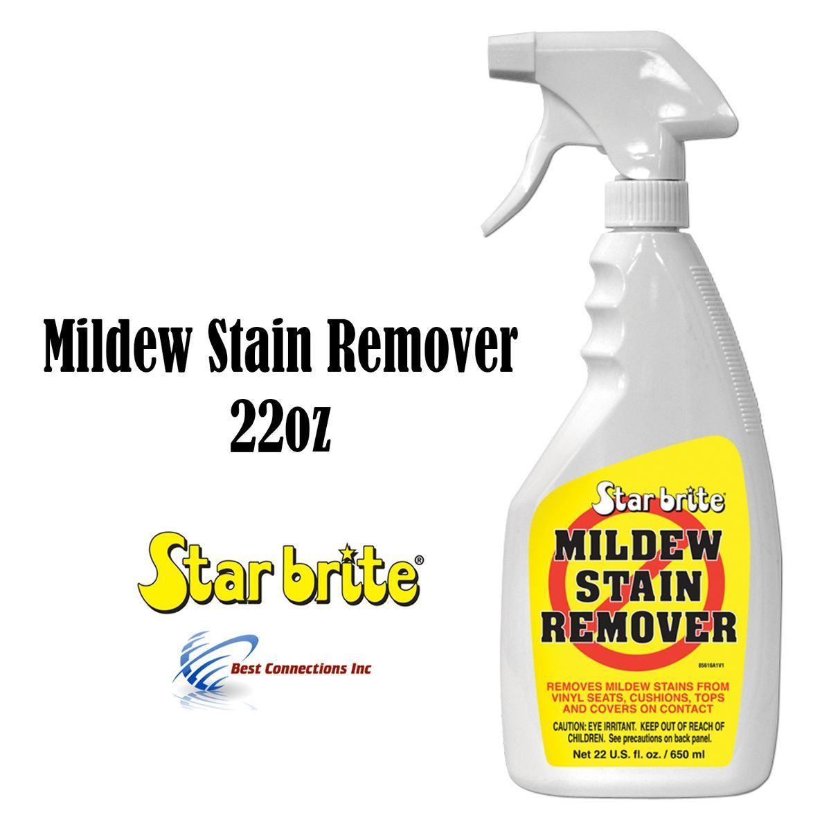 Mildew Stain Remover 22oz Good For Vinyl Seats and Cushions StarBrite ...