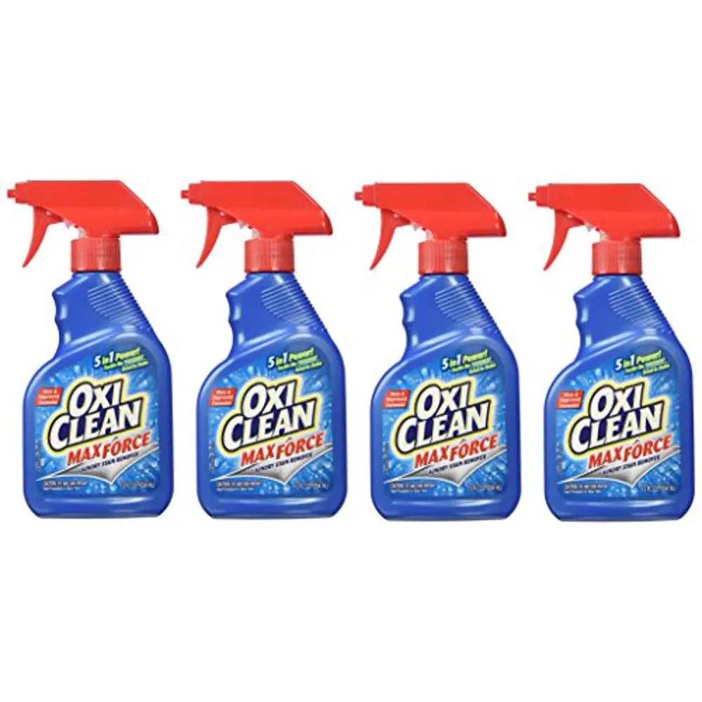 OxiClean Max Force Stain Remover Spray, 12 Ounce (Pack of 4)