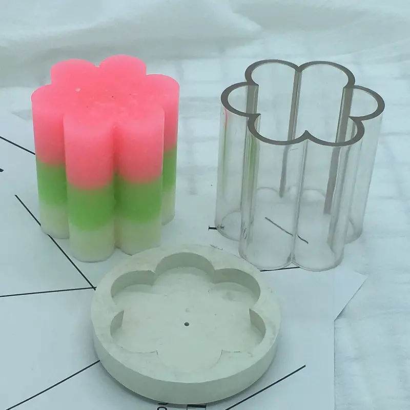 Plastic Mold Plum Flower Candle Mould Soap Mold DIY Craft Candle Making ...