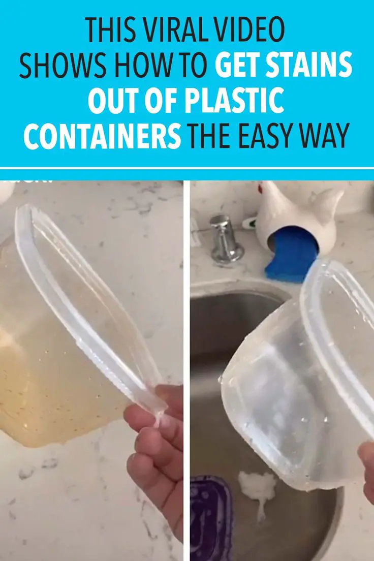 This Viral Video Shows How to Get Stains Out of Plastic ...