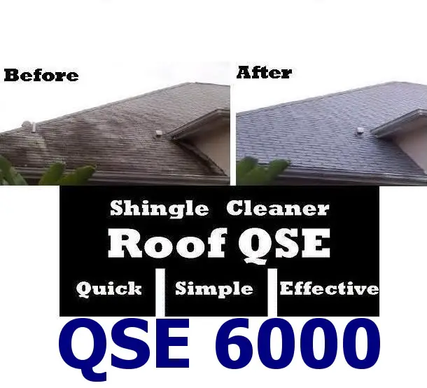Top quality roof stain remover for mold, moss, algae and mildew.