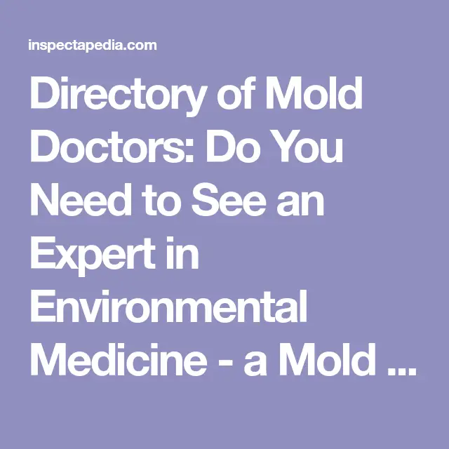 What Doctor Do You Go To For Mold Exposure
