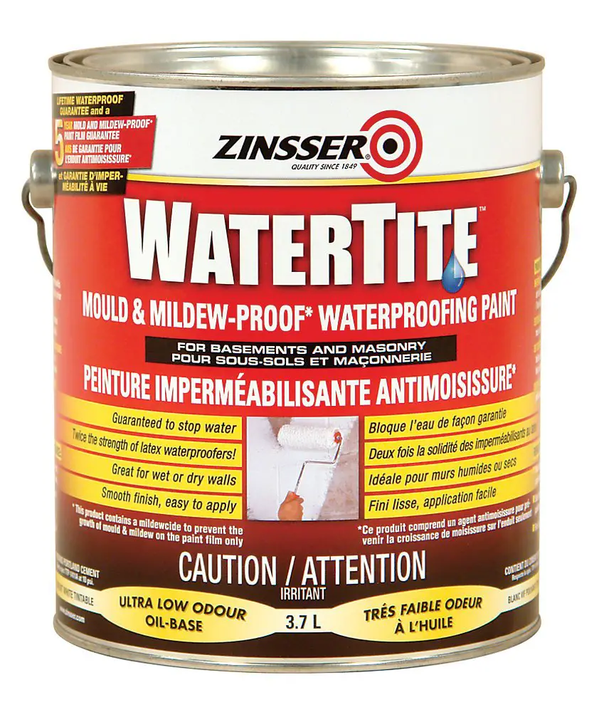 Zinsser Watertite Mold And Mildew Paint 3.7L